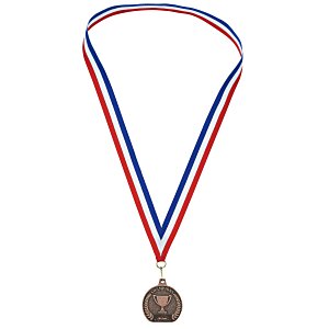 2" Econo Medal with Ribbon - Flat Bottom Main Image