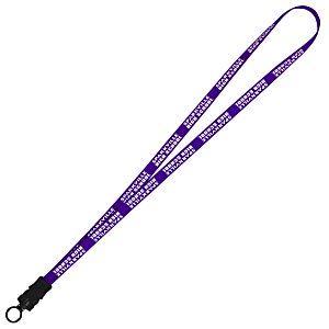 Smooth Nylon Lanyard - 1/2" - 34" - Snap Buckle Release - 24 hr Main Image