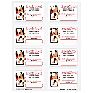 Quick & Colorful Sheeted Label - Rect 2-3/16" x 3-1/2" Main Image