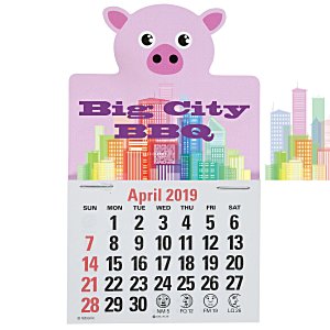 Paws and Claws Press-n-Stick Calendar-Pig Main Image