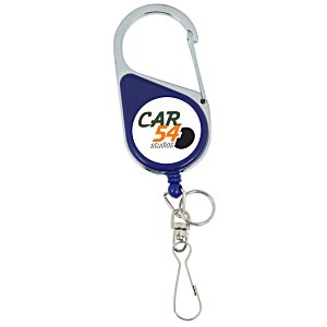 Heavy Duty Clip On Retractable Badge Holder - Round Main Image