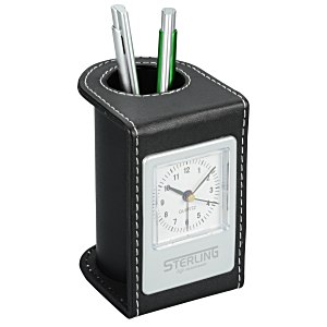 Traverse Desk Clock with Pen Cup Main Image