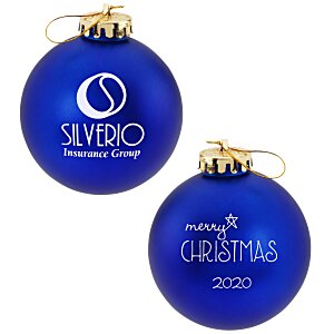 Satin Round Ornament - Merry Christmas Main Image