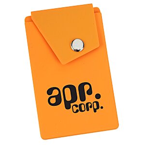 Attendant Silicone Phone Wallet with Snap Pocket Main Image