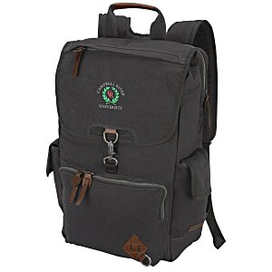 Alternative Deluxe Cotton Laptop Rucksack Backpack - Embroidered Main Image