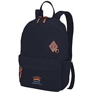 Alternative Basic Cotton Laptop Backpack - Embroidered Main Image