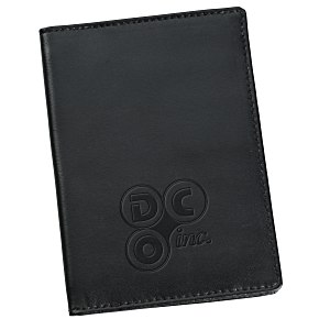 Leather Passport Wallet with Secure Tech Main Image
