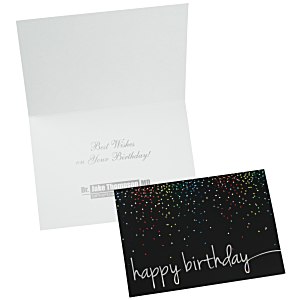 Happy Birthday Confetti Greeting Card Main Image