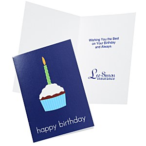 Happy Birthday Cupcake Note Card Main Image