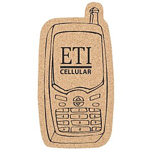 Large Cork Coaster - Cell Phone Main Image