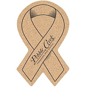 Large Cork Coaster - Awareness Ribbon Main Image