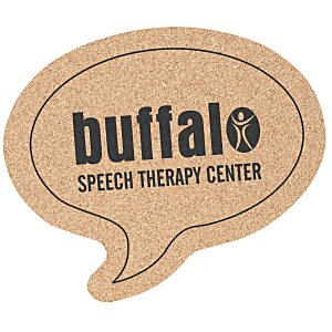 Large Cork Coaster - Talk Bubble Main Image