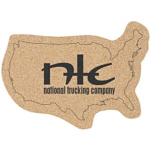Large Cork Coaster - USA Main Image