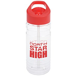 Clear Impact Line Up Bottle with Flip Straw Lid - 20 oz. Main Image