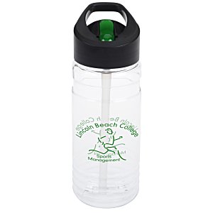 Clear Impact Line Up Bottle with Two-Tone Flip Straw Lid - 20 oz. Main Image