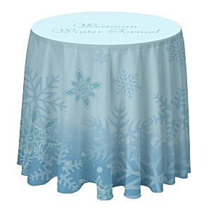 Serged Round Table Throw - 3' - Full Color Main Image