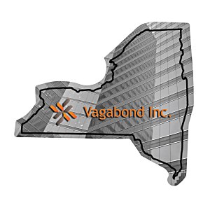 Flat Flexible Magnet - State - New York - 30 mil Main Image