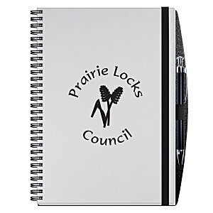 Smooth Paperboard Journal with Pen- 10" x 7" - 50 sheet Main Image