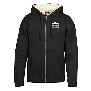 Independent Trading Co. Sherpa Lined Full-Zip Hoodie - Screen Main Image