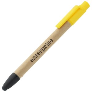 Eco-Green Paper Barrel highlighter & Stylus - Closeout Main Image