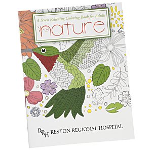 Stress Relieving Adult Coloring Book - Nature Main Image