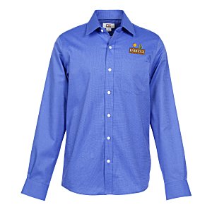 Cutter & Buck Spread Collar Tailored Fit Nailshead Shirt Main Image