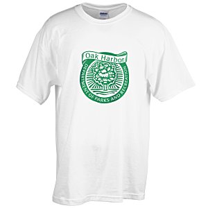 Gildan 5.5 oz. DryBlend 50/50 T-Shirt - Screen - White - 24 hr Main Image