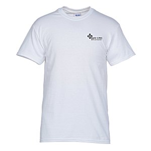 Gildan 5.3 oz. Cotton T-Shirt - Men's - Screen - White - 24 hr Main Image