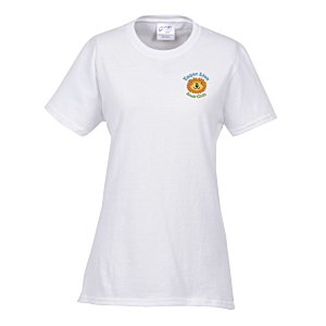 Port 50/50 Blend T-Shirt - Ladies' - White - Embroidered Main Image