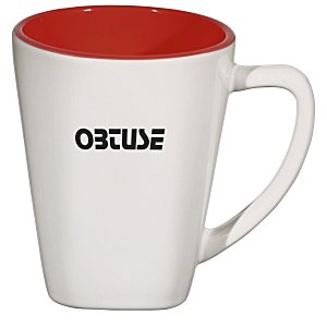 Two Tone Square Ceramic Mug - 12 oz. - 24 hr Main Image