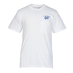 Port Classic 5.4 oz. Pocket T-Shirt - Men's - White - Screen Main Image