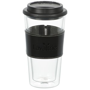 Mighty Glass Tumbler with Leather Sleeve - Closeout Main Image