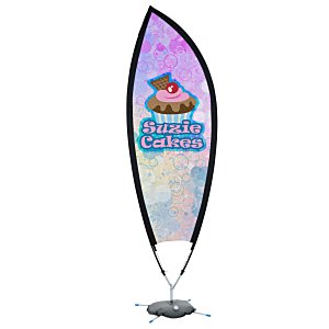 Indoor Petal Mesh Sail Sign - 9' - One Sided Main Image
