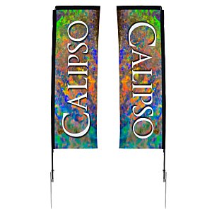 Outdoor Rectangular Sail Sign - 10' - Two Sided Main Image