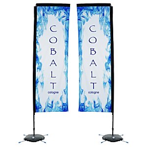 Indoor Rectangular Sail Sign - 10' - Two Sided Main Image
