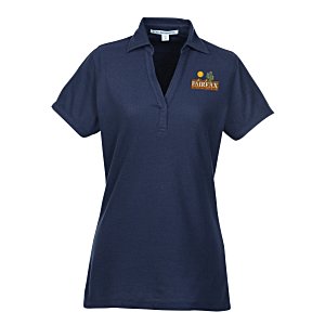 Silk Touch Y-Neck Sport Shirt - Ladies' - Embroidered Main Image
