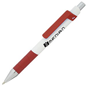 Souvenir Rize Grip Pen - White - 24 hr Main Image