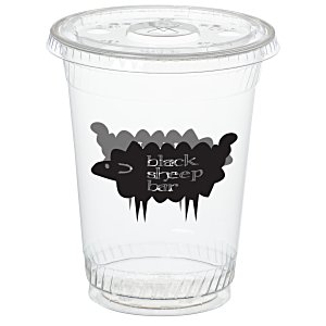Compostable Clear Cup with Straw Slotted Lid - 16 oz. Main Image