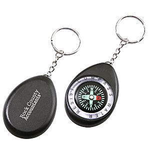 Oval Compass Keychain - 24 hr Main Image