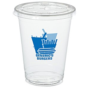 Crystal Clear Cup with Straw Slotted Lid - 16 oz. Main Image