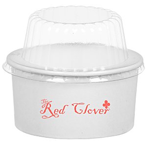 To Go Paper Food Container with Dome Lid - 6 oz. Main Image