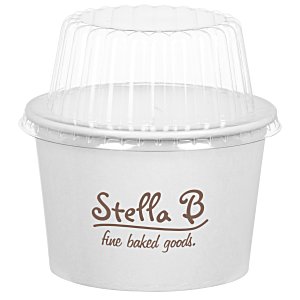 To Go Paper Food Container with Dome Lid - 12 oz. Main Image