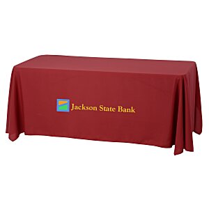 Serged Open-Back Stain Resistant Table Throw - 6' Main Image