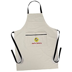 Cotton Cooking Apron - Embroidered Main Image