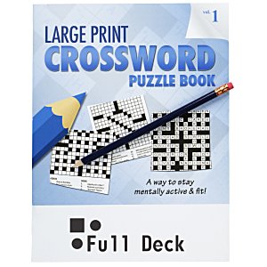 Large Print Crossword Puzzle Book & Pencil - Volume 1 Main Image