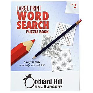 Large Print Word Search Puzzle Book & Pencil- Volume 2 Main Image