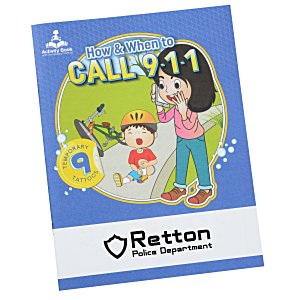 Activity Book with Tattoos - How and When to Call 9-1-1 Main Image
