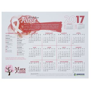 Repositionable Wall Calendar - Know Your Risks Main Image