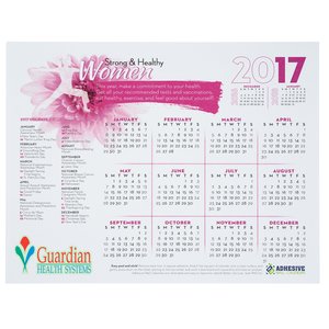 Repositionable Wall Calendar - Strong & Healthy Women Main Image