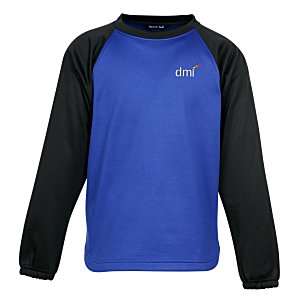 Performance Raglan Colorblock Crewneck Sweatshirt - Youth Main Image